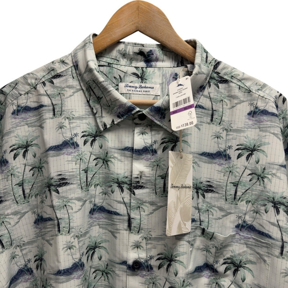 Tommy Bahama NEW XXL Bahama Coast Oceanic Oasis Palms Hawaiian Island Zone Shirt